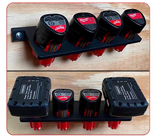 Portapilas-genérico-para-Milwaukee-M12,-portapilas-de-12-V,-almacenamiento-de-pilas-para-Milwaukee,-soporte-de-pared-para-pilas-Milwaukee-de-12-V,-gris