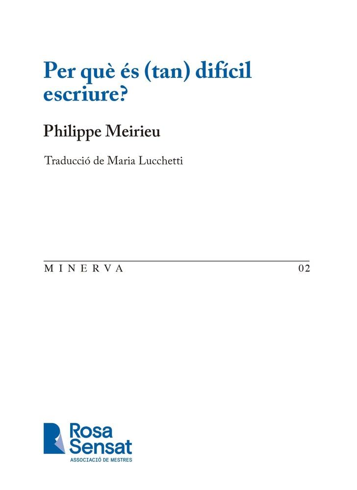 Libro: Per què és (tan) difícil escriure?