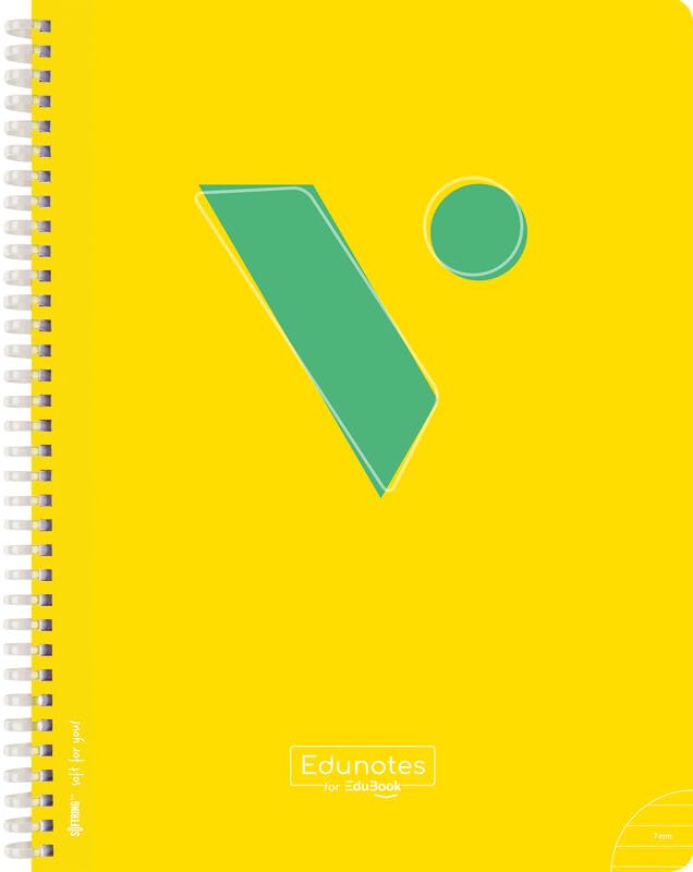 Libro: Vicens Vives - Cuaderno A4 Rayado 7mm - Edunotes - 80 Hojas con Espiral Suave SOFTRING, Papel de Lineas Extraopaco 80g, QR Educativo - Libreta Rayas A4 Escolar con Margen Morado, Ideal para Zurdos