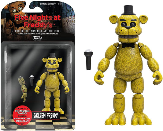 Funko Five Nights at Freddy's POP Articulated Golden Freddy Figura de Acción, Multicolor, 5.5 Pulgadas