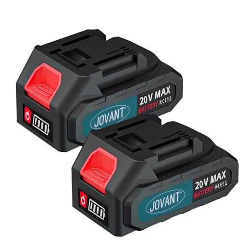 Batería-Jovant-de-20-V-y-4-Ah,-batería-de-litio-de-4-A,-herramientas-inalámbricas-compatibles-con-tijeras-de-podar-eléctricas,-batería-recargable-de-iones-de-litio-para-tijeras-de-podar-y-clavadoras-(paquete-de-2)-(cargador-no-incluido)