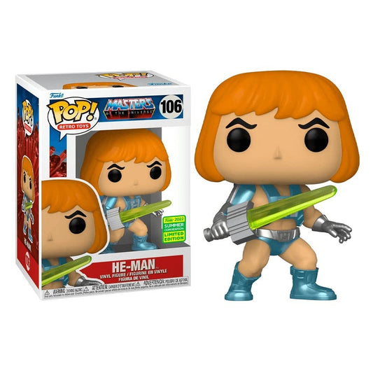 Funko He-Man with Sword of Power Convención de Verano Limited Edition #106 Protector and Box Include