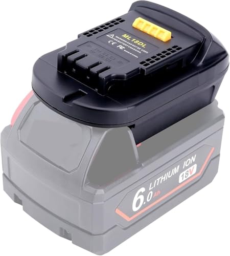 Adaptador-Tacerny-ML18DL-compatible-con-batería-Mil-Waukee-M-18-de-18-V-para-reemplazo-de-batería-DeWalt-de-20-V,-compatible-con-herramientas-Dewalt-20-V-MAX-(solo-adaptador)