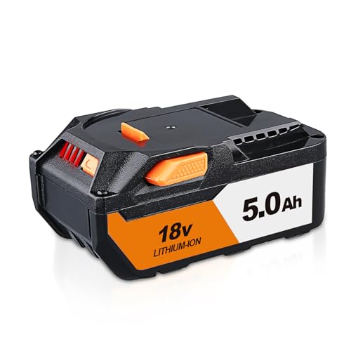 GROWFEAT-5.0-Ah-18-V-Reemplazo-para-batería-Ridgid-de-18-V-Compatible-con-batería-Ridgid-R840087-R840086-R840085-R840083-R840089-AC840085-AC840086-AC840087P-AC840089-Li-ion