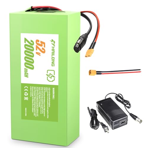 Batería-de-iones-de-litio-RANSYRI-de-52-V-y-20-Ah-|-BMS-de-40-A-y-carcasa-de-PVC-impermeable-|-Compatible-con-XT60/T-Plug-|-Compatible-con-sistemas-de-200-a-1500-W