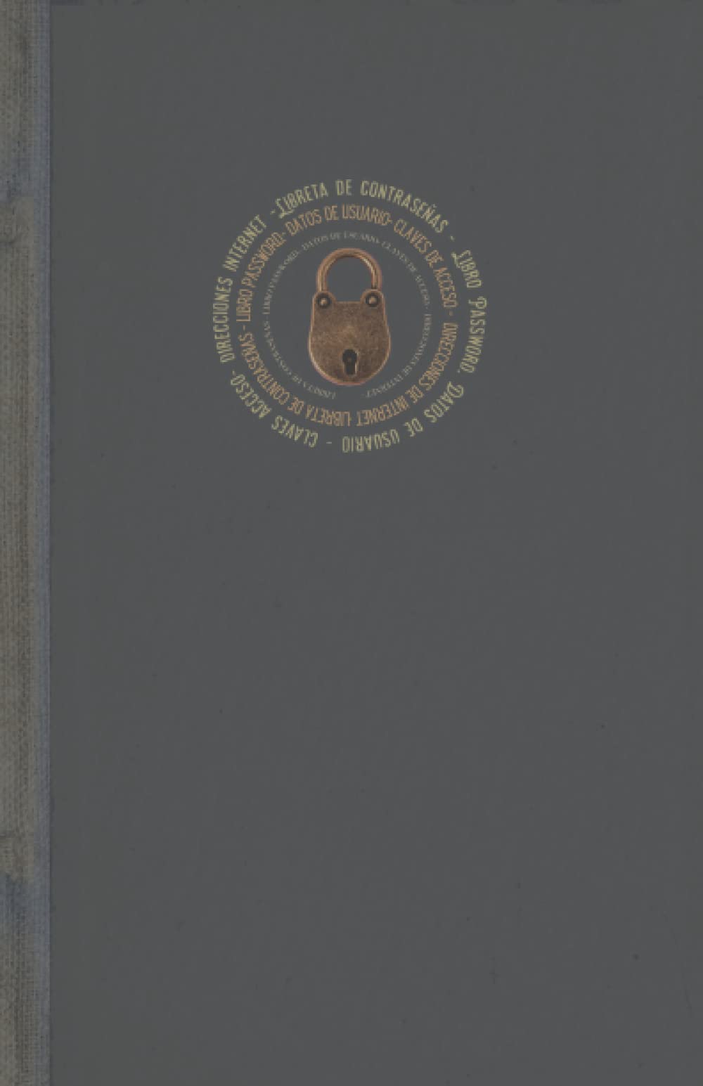 Libro: Libreta de contraseñas, Libro Password , datos de usuario, claves de acceso y direcciones de Internet: Cuaderno guarda contraseñas con índice alfabético A5
