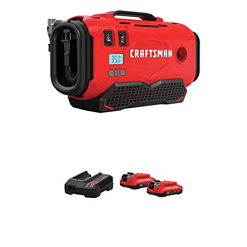 Inflador-CRAFTSMAN-V20-con-kit-de-inicio-de-batería-y-cargador,-2.0-Ah-(CMCE520B-y-CMCB202-2CK)
