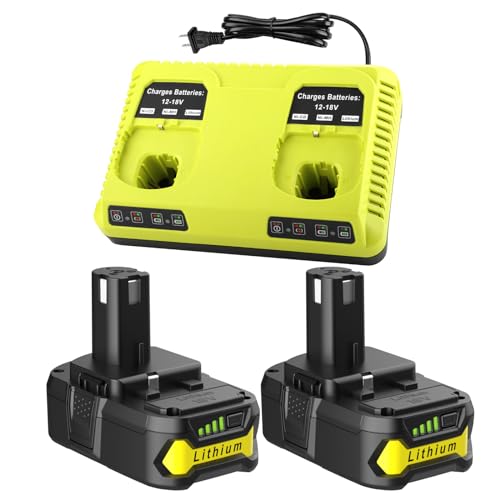 Paquete-de-2-baterías-de-repuesto-ANTRobut-para-Ryobi-de-18-V-y-3,5-Ah-+-cargador-rápido-de-2-puertos-P117-para-Ryobi-ONE+-P108-P107-P105-P103-P102