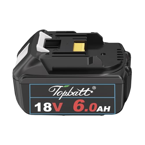 Batería-de-repuesto-Topbatt-BL1860B-de-6000-mAh-(18-V),-compatible-con-baterías-de-iones-de-litio-de-18-V-y-6-Ah-BL1860,-BL1850B,-BL1850,-BL1840,-BL1830,-BL1820-y-BL1815-(negro)