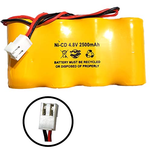 Batería-de-repuesto-6567H01-S/L-CORUN-D-C2500BT-BST-DC2500BT-de-4,8-V-y-2500-mAh-Ni-CD-para-luz-de-emergencia-de-señal-de-salida-026-193-SL-026193-de-4,8-V-y-4,5-Ah-Ni-MH-de-4500-mAh
