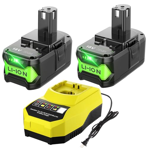 Bonadget-Advanced---Paquete-de-2-baterías-y-cargador-de-8,0-Ah-para-Ryobi-(ion-de-litio-de-18-V,-P102,-P197,-P108,-P189,-P190,-P100,-ONEPLUS)