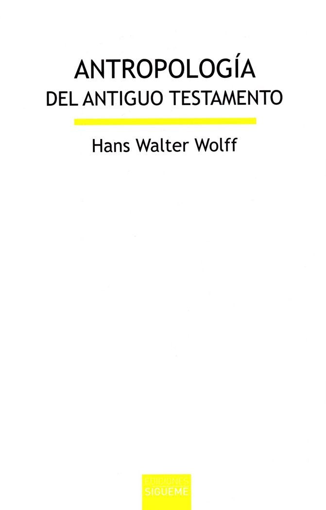 Libro: Antropología del Antiguo Testamento