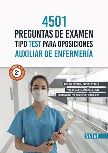 Libro: 4501 Preguntas Examen Tipo Test Para Oposiciones Auxiliar Enfermeria (SATAFI)