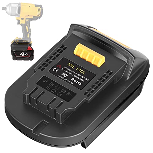 Convertidor-de-batería-KUNLUN-MIL18DL-para-Milwaukee-a-Dewalt.-Convierte-la-batería-Milwaukee-M18-de-18-V-a-la-batería-Dewalt-de-20-V-para-herramientas-inalámbricas-Dewalt-(solo-adaptador).