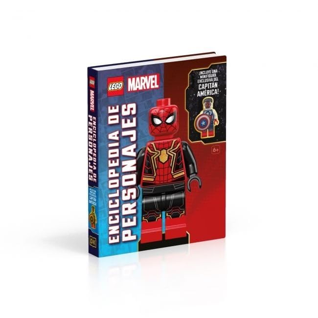 Libro: LEGO Marvel Enciclopedia de personajes: (incluye una minifigura exclusiva del Capitán América)