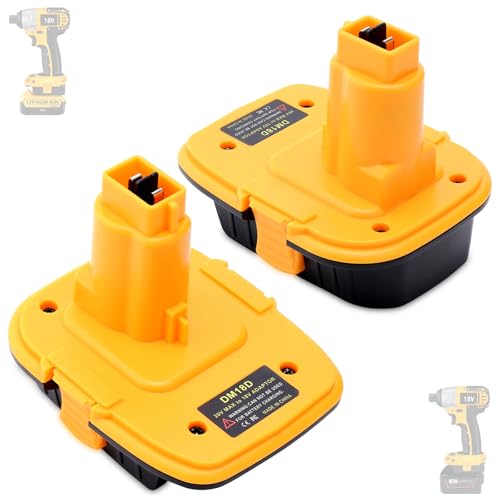 Adaptador-DM18D-Kekepowtobat-(paquete-de-2)-compatible-con-herramientas-DeWalt-de-18-V.-Adaptador-compatible-con-baterías-de-litio-DeWalt-20-V-MAX-y-M-18-de-18-V-para-reemplazar-baterías-de-níquel-cadmio-XRP-de-18-V.