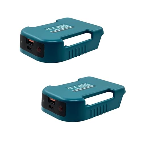 Adaptador-de-cargador-USB-TPDL-de-2-unidades-para-batería-Makita-de-18-V,-soporte-para-colgar-y-adaptador-2-en-1,-con-puerto-tipo-C-de-carga-rápida-y-puerto-USB.
