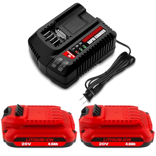Kit-de-batería-compacta-SKYON-de-2-baterías-y-cargador-de-4,0-Ah-y-20-V,-compatible-con-cargadores-rápidos-Craftsman-V20-de-20-V,-2,0-Ah,-CMCB202-y-1,5-Ah,-CMCB201-y-V20-CMCB104.