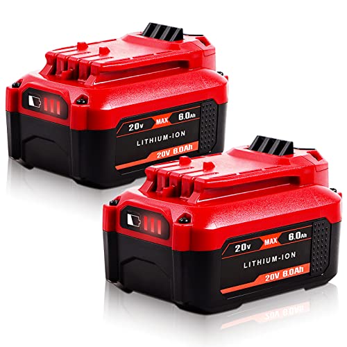 TenHutt-【Actualización】-Paquete-de-2-baterías-de-repuesto-de-20-V-y-6,0-Ah-para-Craftsman-20-V,-batería-V20-de-iones-de-litio-para-CMCB205-CMCB204-CMCB206-CMCB202-CMCB201-20-V,-herramientas-eléctricas-inalámbricas,-batería-Craftsman-20-V