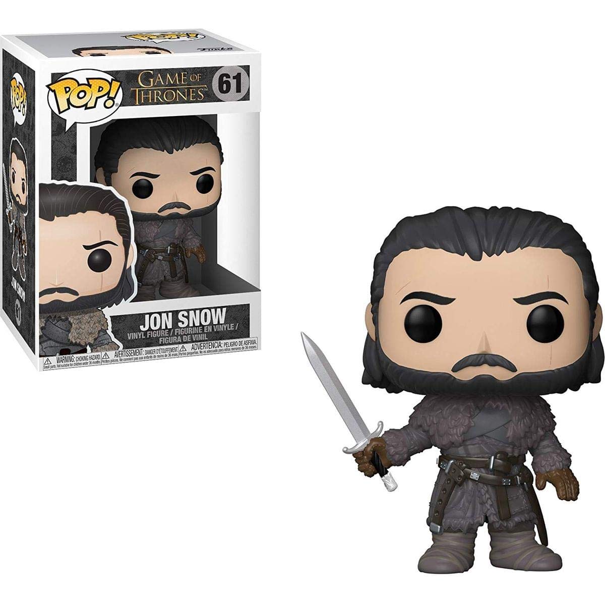 Funko Pop! TV: Game of Thrones Jon Snow (Beyond The Wall) Collectible Figura, Multicolor