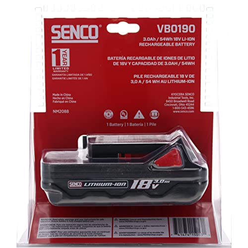 Batería-de-iones-de-litio-Senco-VB0190-de-18-V-y-3-Ah-(venta-minorista)