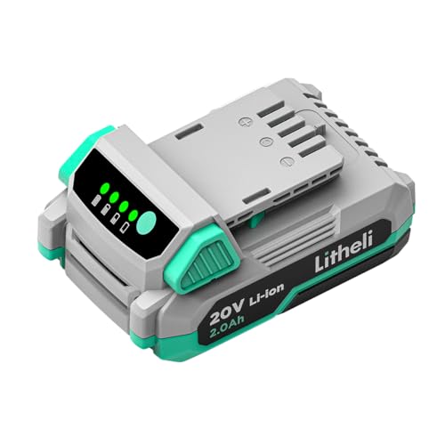 Batería-de-iones-de-litio-LiTHELi-de-20-V-y-2,0-Ah,-compatible-únicamente-con-herramientas-eléctricas-de-20-V.