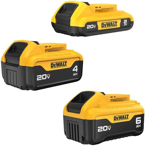 Batería-de-iones-de-litio-premium-Dewalt-20V-MAX-XR-de-6,0-Ah,-batería-20V-MAX-XR-de-4,0-Ah-y-batería-20V-MAX-de-2,0-Ah
