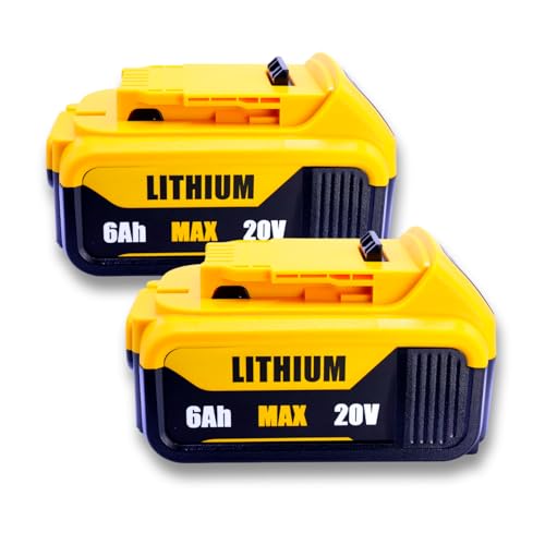 Batería-de-repuesto-Passnag-de-6000-mAh-(paquete-de-2)-para-DeWalt-20V-MAX-|-Compatible-con-herramientas-DCB200/DCB201/DCB203/DCB207-y-DCD/DCF/DCG-|-6-protecciones-y-18-meses-de-garantía