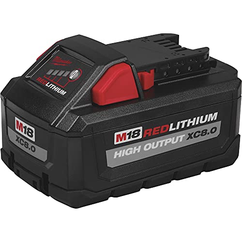 Batería-de-iones-de-litio-Milwaukee-48-11-1880-M18-REDLITHIUM-de-alto-rendimiento,-18-V,-8-Ah