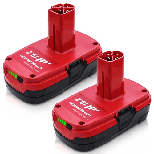2-paquetes-de-baterías-Diehard-C3-de-3,6-Ah-y-19,2-V-para-Craftsman-de-19,2-V-(ion-de-litio),-compatibles-con-Craftsman-315.pp2011,-315.pp2020,-315.113753,-130279005,-1323903,-11375-y-315.115410.