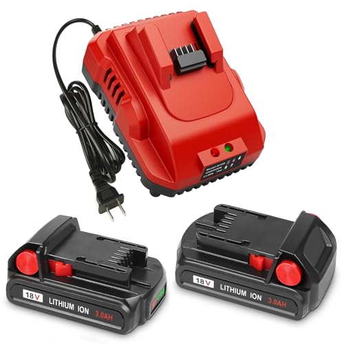 Batería-de-repuesto-KOOMICY-3.0-Ah-18-V-(paquete-de-2)-para-Milwaukee-M-18-con-cargador