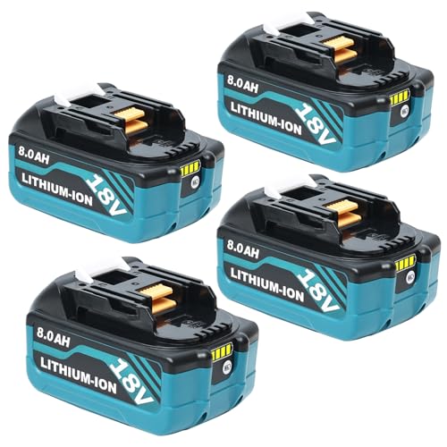 HAPPLYS---Paquete-de-4-baterías-de-8000-mAh-de-repuesto-para-Makita-de-18-V,-compatible-con-baterías-Makita-de-18-V-BL1860B,-BL1850B,-BL1840B,-BL1830B-y-BL1815B,-herramientas-inalámbricas