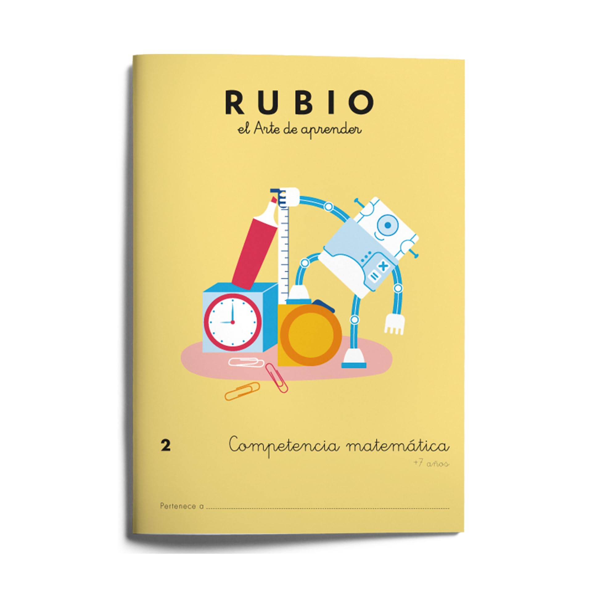 2 Competencia matemática RUBIO | +7 años | Cuaderno con ejercicios de matemáticas: polígono, sumas y restas llevando y propiedad conmutativa de la multiplicación.