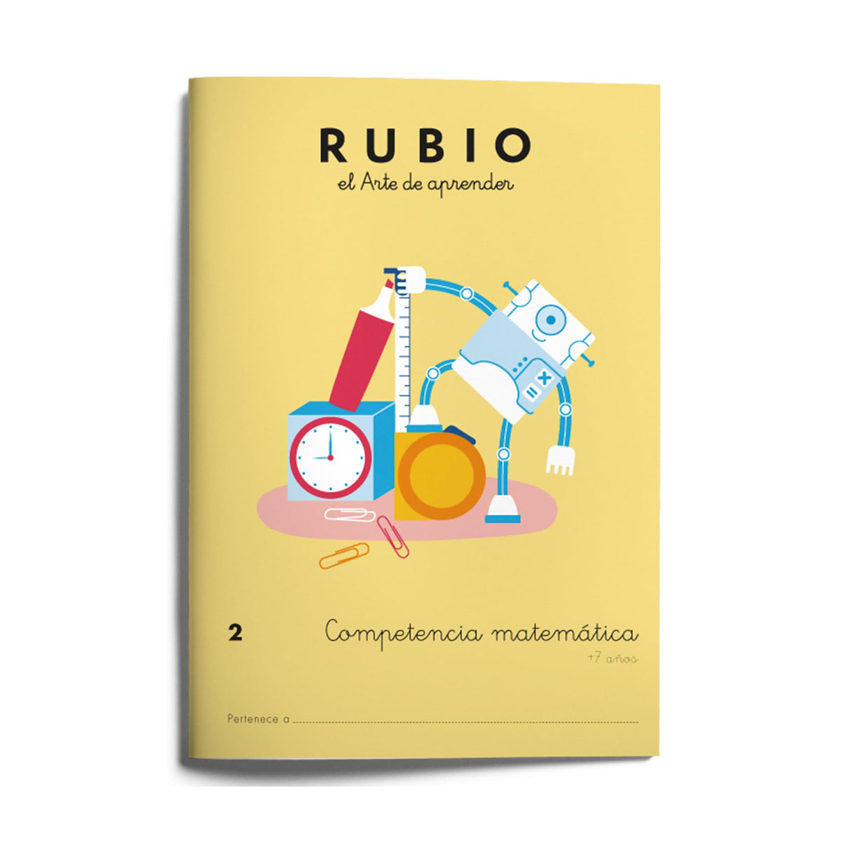 2 Competencia matemática RUBIO | +7 años | Cuaderno con ejercicios de matemáticas: polígono, sumas y restas llevando y propiedad conmutativa de la multiplicación.