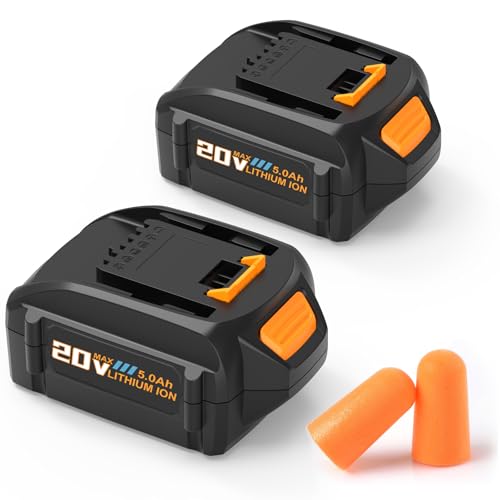 Rebicacate---2-paquetes-de-5,0-Ah-de-repuesto-para-batería-Worx-de-20-V-WA3525-WA3578-WA3575-WA3520-WG151s,-compatible-con-herramientas-eléctricas-Worx-de-20-V-y-cargador.