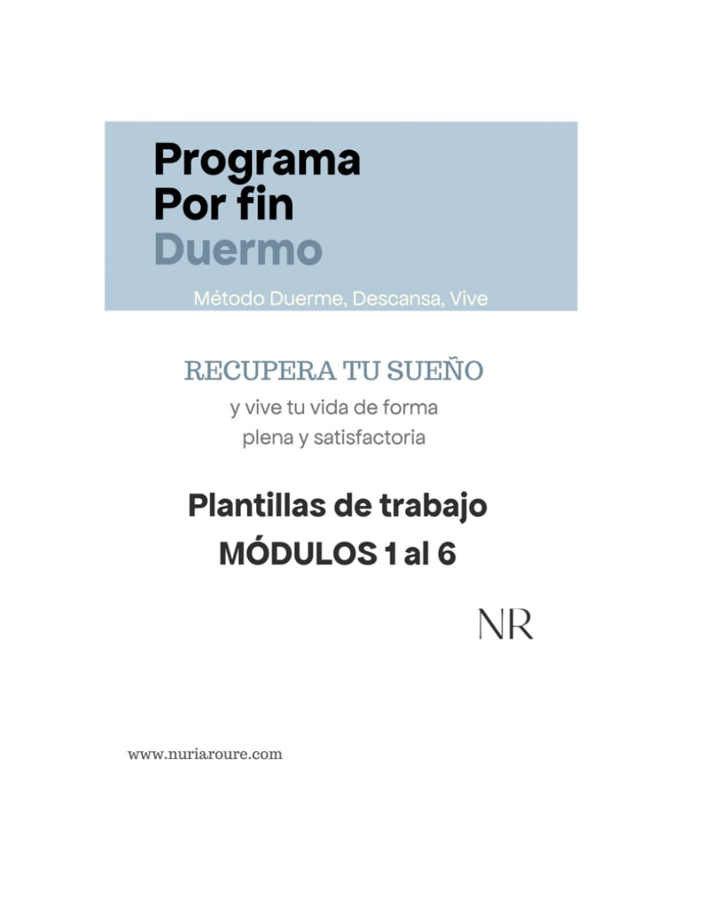 Plantillas Por fin duermo