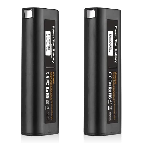 Batería-Powerextra-(2-unidades,-4000-mAh,-6-V)-compatible-con-Paslode-404717-B20544E-BCPAS-404717-404400-900400-900420-900600-901000-902000-B20720