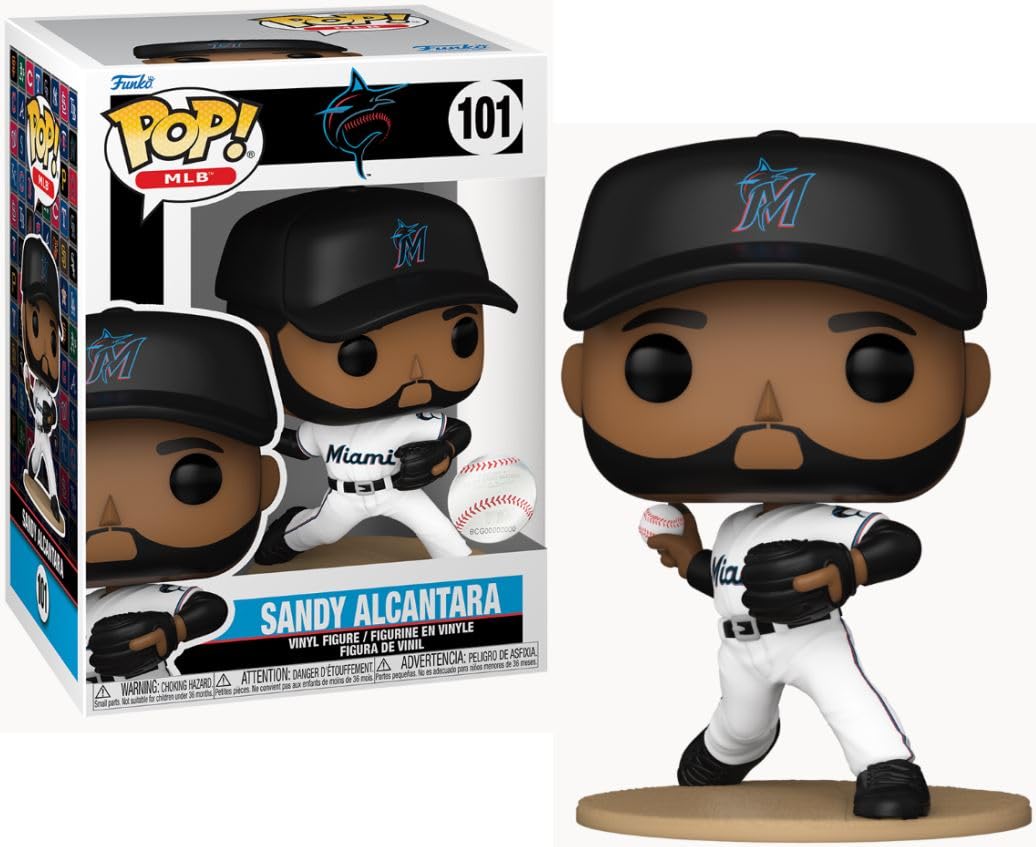 Funko Pop Marlins - Sandy Alcantara - MLB - Baseball Coleccionable Figura de Vinilo