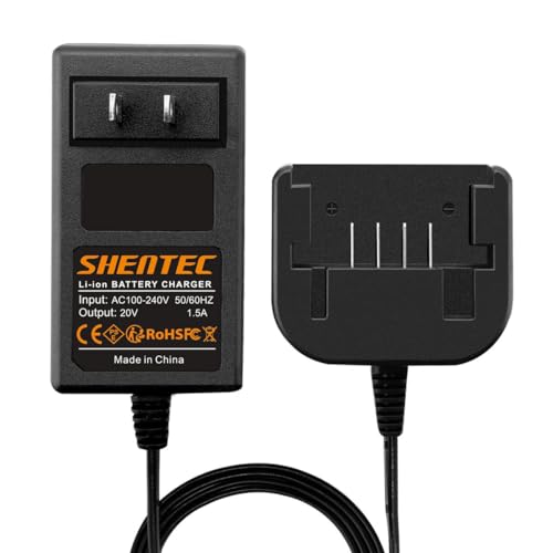Cargador-Shentec-de-20-V-LCS1620-compatible-con-baterías-de-litio-deslizables-Black-&-Decker-LBXR20,-LBXR20-OPE,-LB20,-LBX20,-LBX4020-y-LB2X4020-OPE-de-20-V-(BDCAC202B)