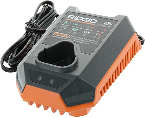 Cargador-de-batería-de-iones-de-litio-Ridgid-R86045-original-de-OEM,-12-voltios,-35-W,-60-Hz-(batería-no-incluida,-solo-cargador)