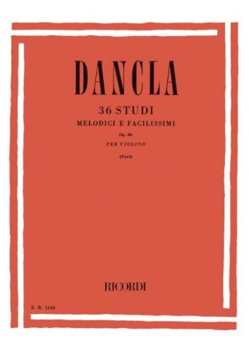Libro: Dancla: 36 Studi melodici e facilissimi Op.84 (Violin Solo)