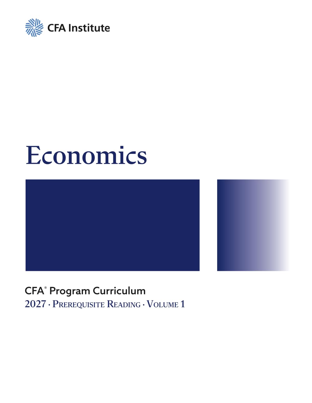 Libro: 2027 CFA® Program Prerequisite Reading Volume 1: Economics