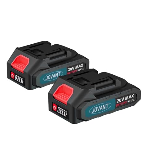 Batería-Jovant-de-20-V-y-2-Ah,-compatible-con-herramientas-inalámbricas-de-litio-de-2-A,-compatible-con-motosierra,-batería-recargable-de-iones-de-litio-para-tijeras-de-podar-eléctricas-y-clavadoras-(paquete-de-2)-(cargador-no-incluido)