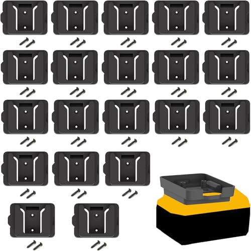 Soporte-de-batería-Gijok-compatible-con-soporte-de-batería-DeWalt-de-20-V,-herramienta-de-garaje-para-baterías,-para-herramientas-DeWalt-de-20-V,-soporte-de-gancho-para-exhibición-en-la-pared-(20-unidades,-negro)
