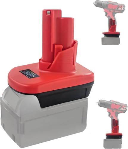 Adaptador-de-batería-Laimiao-para-Milwaukee-12-V,-DeWalt-20-V-y-Milwaukee-M18-18-V.-Convierte-a-batería-Milwaukee-M12-12-V-y-a-herramienta-eléctrica-Milwaukee-M12-12-V.
