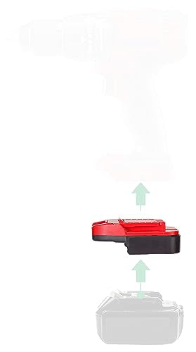 Adaptador-X.-1-adaptador-compatible-con-baterías-de-iones-de-litio-Makita-LXT-BL1830-de-18-V-(no-BL1813G-ni-1815G-de-la-serie-G).-Compatible-únicamente-con-herramientas-inalámbricas-Bauer-de-la-serie-20-V,-color-negro-(MT-20BE).