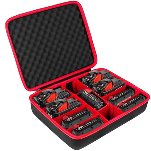 Khanka---Estuche-rígido-para-almacenamiento-de-batería,-repuesto-para-Milwaukee-M12,-M18-de-18-V-y-cargador.-Admite-baterías-de-12-V,-M18-de-18-V-(2,0/3,0/4,0/5,0/6,0/6,5/8,9/12,0-Ah-y-cargador-(solo-estuche).