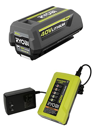 Kit-de-batería-y-cargador-RYOBI-de-40-V,-batería-de-iones-de-litio-de-4,0-Ah,-OEM-OP40404-+-OP403A-(rediseño-de-2021-con-pestillo-de-fácil-extracción)