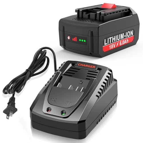 Batería-de-litio-LabTEC-BAT609-de-6,0-Ah-y-18-V-(paquete-de-1)-y-kit-de-cargador-de-batería-compatible-con-Bosch