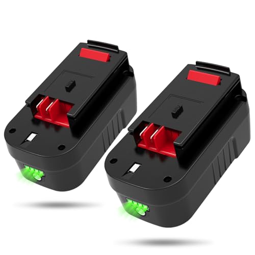 Batería-de-litio-Qwenoer-HPB18-de-18-V-y-6,0-Ah-(paquete-de-2)-para-Black-and-Decker-(18-V)-(244760-00)-HPB18-(A1718,-A18,-A18E,-A18NH,-HPB18-OPE,-FS180BX,-FS18BX,-FS18FL,-FSB18,-Firestorm)-(18-V)
